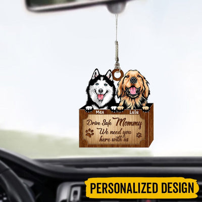 Personalized Dive Safe Mommy We Need You Here With Us Car Ornament NTN04MAR23KL2 Car Ornament Humancustom - Unique Personalized Gifts Pack 1