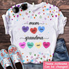 Mom Grandma And Sweet Heart Grandkids Personalized 3D T-shirt NTN06FEB23TT2 3D T-shirt Humancustom - Unique Personalized Gifts S