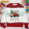 Personalized Christmas Grandma's Little Reindeer Sweater NTN07NOV22TT1 3D Sweater Humancustom - Unique Personalized Gifts S Sweater
