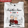 Personalized Together Since T-Shirt & Hoodie Gift For Couple NTN11JAN23NY1 White T-shirt and Hoodie Humancustom - Unique Personalized Gifts Classic Tee White S