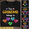 Personalized This Grandma Belongs To Sweet Heart Grandkids T-Shirt & Hoodie NTN13JAN23TT1 Black T-shirt and Hoodie Humancustom - Unique Personalized Gifts Classic Tee Black S