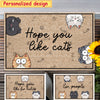 Hope You Like Our Cute Cats Personalized Doormat - Gift For Cat Owners, Cat Lovers NTN14JUN23CT1