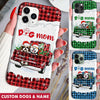 Personalized Dog Mom On Colorful Truck Christmas Phone Case NTN14NOV22CT2 Silicone Phone Case Humancustom - Unique Personalized Gifts Iphone iPhone 14