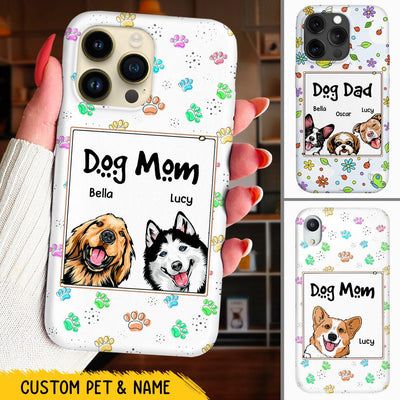 Personalized Dog Mom Dog Dad Phone Case Gift For Dog Lovers NTN17JUN23CT1
