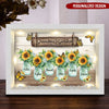 Grandma's Garden Sunflower Vase Personalized Light Up Shadow Box NTN20MAR23NY2 Light Up Shadow Box Humancustom - Unique Personalized Gifts 8x12in
