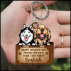 Personalized Happy Father's Day Human Servant Your Tiny Furry Overlords Acrylic Keychain NTN21JUN23KL1