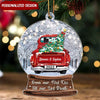 Personalized Christmas Couple On Truck From Our First Kiss Till Our Last Breath Ornament NTN21NOV22NY1 Acrylic Ornament Humancustom - Unique Personalized Gifts Pack 1