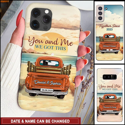 You and Me Couple Truck Custom Beach Personalized Phone Case NTN22JUN23NY2