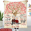 To My Wife I Wish I Could Turn Back The Clock Couple Personalized Blanket NTN23DEC22NY1 Fleece Blanket Humancustom - Unique Personalized Gifts Fleece Blanket Small (30x40in)
