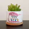 Grandma's Nana's Love Grows Here Personalized Happy Kids Ceramic Plant Pot NTN23MAR23TP1 Ceramic Plant Pot Humancustom - Unique Personalized Gifts