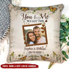 Sweet Valentine Upload Couple Photo, You & Me We Got This Personalized Pillow NTN28JAN23TT1 Pillow Humancustom - Unique Personalized Gifts 12x12in