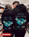 From Our First Kiss Till Our Last Breath Dragonfly Anniversary Gifts for Couples Custom Name Hoodie Dreamship S Black