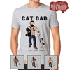 Cat Dad Personalized Standard T-Shirt 2D T-shirt Dreamship S Heather Grey