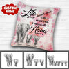 Life Doesn'T Come With A Manual It Comes With A Nana Elephant Personalized Pillow Ntp-20Tp0007 Pillow Dreamship 12x12in