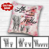 Life Doesn'T Come With A Manual It Comes With A Mother Elephant Personalized Pillow Ntp-20Tp0008 Pillow Dreamship 12x12in