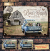 Dog Farmhouse Live Happily Ever After Personalized Metal Sign Horizontal Metal Sign Human Custom Store 45 x 30 cm - Best Seller