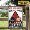 Keep Gate Close Dogs Personalized Printed Metal Sign Metal Sign Human Custom Store 30 x 45 cm - Best Seller