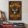 Deer Hunting Man Cave Personalized Metal Sign Cat Metal Sign Human Custom Store 30 x 45 cm - Best Seller