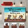 Personalized Beach Bar Dogs Canvas Nvl-15Va026 Canvas Dreamship 12x8in