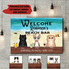 Personalized Beach Bar Cats Canvas Nvl-15Va028 Canvas Dreamship 12x8in
