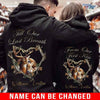 From Our First Kiss Till Our Last Breath Deer Couple Hoodie Nvl-16Dd12 Black Hoodie Dreamship