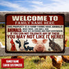 Custom Name This Property Is A Farm Printed Metal Sign Nvl-29Tp007 Dog And Cat Human Custom Store 30 x 45 cm - Best Seller