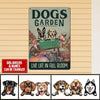 Personalized Dog Breeds, Name Garden Fresh Produce Live Life In Full Bloom Printed Metal Sign Nvl-29Tp018 Dog And Cat Human Custom Store 12.5x17.5 in - Best Seller