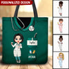 Nurse Life Pretty Doll Nurse Personalized Tote Bag NVL01AUG23KL2