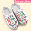 Blessed to be called Nana, Mommy, Auntie Heart Kids Personalized Plush Slipper NVL01MAR23CT2 Plush Slipper Humancustom - Unique Personalized Gifts For man US4(EU38)