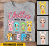 Chillin With My Cute Peeps, Easter Gift For Mom Grandma Personalized T-shirt & Hoodie NVL01MAR23KL2 White T-shirt and Hoodie Humancustom - Unique Personalized Gifts Classic Tee White S