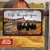 Personalized Live Like Someone Left The Gate Open Cattle Farm Printed Metal Sign Nvl03Jun21Tp5 Dog And Cat Human Custom Store 30 x 45 in - Best Seller