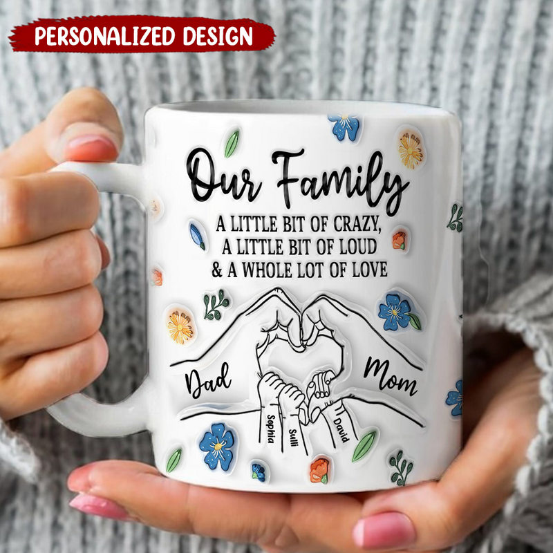 Discover Our Family A Little Bit Of Crazy - Personalized Edge-to-Edge Mug