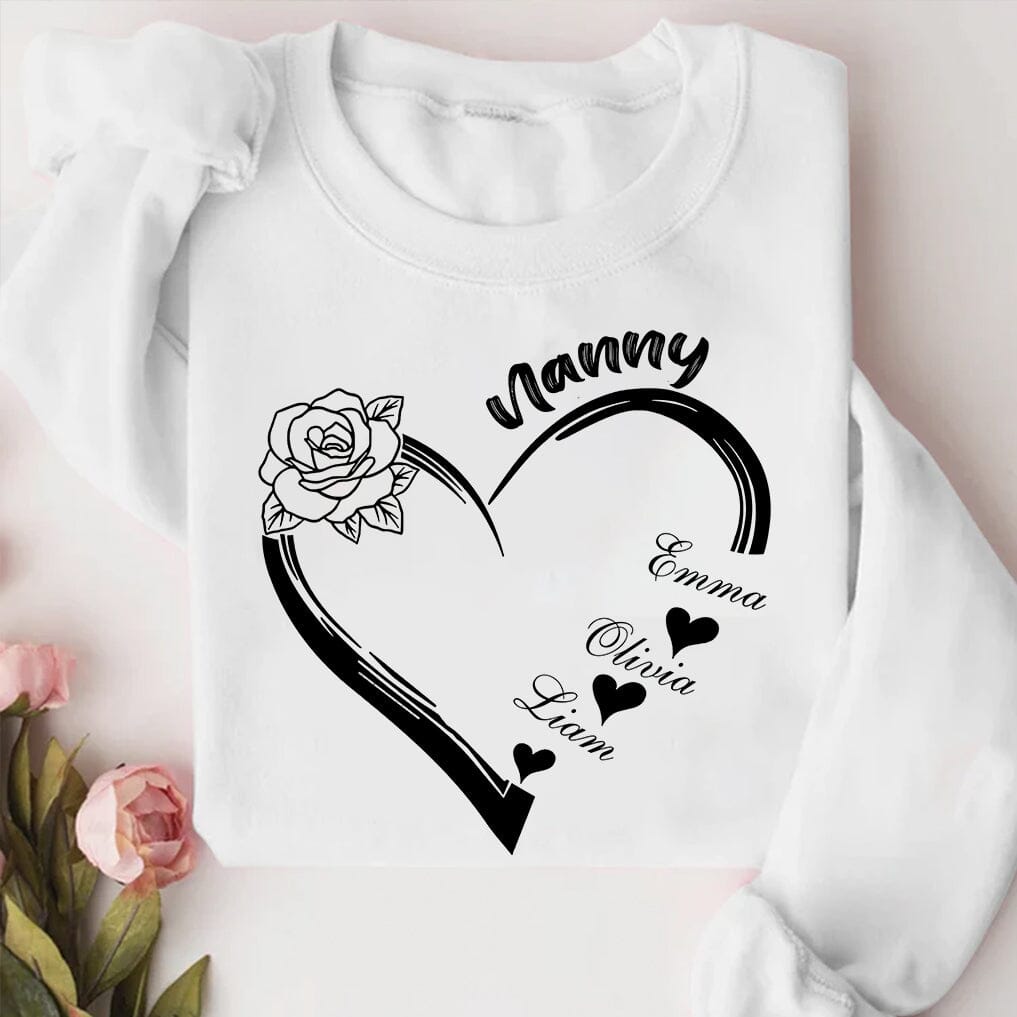 Grandma and Grandkids, Gift For Grandma, Best Gifts For Christmas Personalized Sweatshirt NVL02NOV23TT1 2d sweatshirt HumanCustom - Unique Personalized Gifts Made Just for You Sweatshirt White S