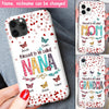 Blessed to be called Nana, Mommy, Auntie Butterfly Kids Personalized Phone case NVL03FEB23CT1 Silicone Phone Case Humancustom - Unique Personalized Gifts Iphone iPhone 14
