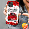 Personalized Couple Red Truck God Knew My Heart Needed You Phone Case NVL03JAN23CT4 Silicone Phone Case Humancustom - Unique Personalized Gifts Iphone iPhone 14
