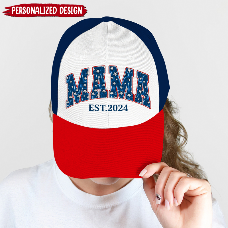 Discover 4th Of Juky Patriotic Mama Personalized 3D Baseball Cap