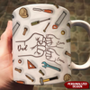Happy Father's Day - Grandpa Dad Daddy Hand To Hand - Personalized Edge-to-Edge Mug NVL04MAY24KL1
