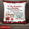 Personalized Grandson, Granddaughter Christmas Pillow NVL04NOV22NY2 Pillow Humancustom - Unique Personalized Gifts 12x12in