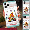 Personalized Grandma Mom Sunflower Gnome Butterfly With Kids Christmas Phone case NVL04NOV22TT3 Silicone Phone Case Humancustom - Unique Personalized Gifts Iphone iPhone 14