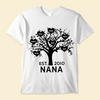 Grandma/Grandpa, Mother/Father Family Heart Tree With All Grandkids/Children Names Personalized Shirt NVL05FEB24KL1