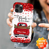 Valentine's Day You Will Forever Be My Always Personalized Red Truck Heart Couple Phone case NVL05JAN23CT1 Silicone Phone Case Humancustom - Unique Personalized Gifts Iphone iPhone 14