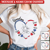 4th Of July Grandma Mom Hand Heart Personalized Shirt NVL06JUN24KL1