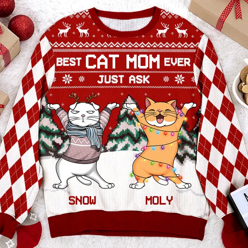 Best Cat Mom Dad Ever Just Ask Cat Personalized 3D Sweater NVL07OCT23NA2 3D Sweater HumanCustom New S Sweater 