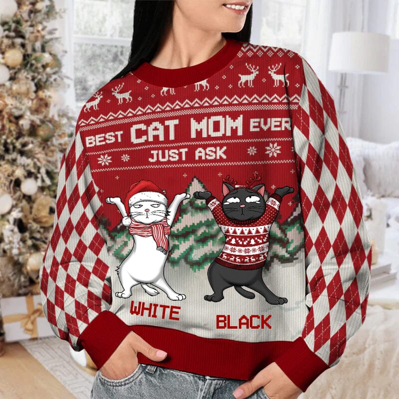 Best Cat Mom Dad Ever Just Ask Cat Personalized 3D Sweater NVL07OCT23NA2 3D Sweater HumanCustom New 