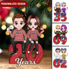 Anniversary Couple Annoying Each Other And Still Going Strong Personalized Ornament NVL08AUG23NY2