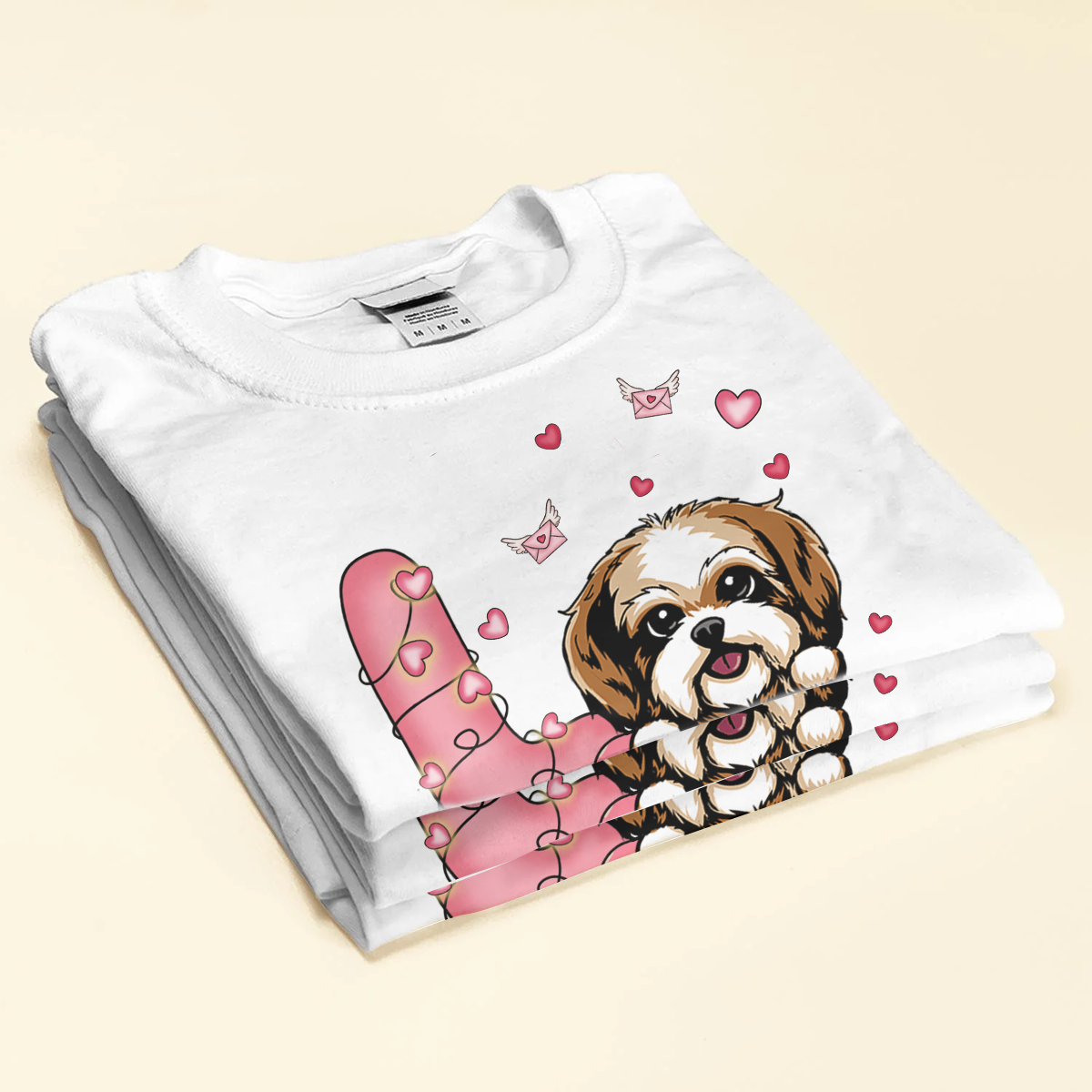 Valentine Love Dog Pet Personalized Shirt NVL08JAN24KL2