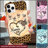 Grandma Mom Heart Infinity Leopard Butterfly Kids Personalized Phone case NVL08SEP22TT1 Silicone Phone Case Humancustom - Unique Personalized Gifts