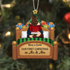 Together Since Kissing Couples Personalized Custom Shape Wooden Christmas Ornament NVL08SEP23VA1