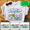 Personalized We Love You Grandma Flower Standard T-Shirt NVL09JUL21TT1 2D T-shirt Gearment S White