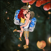 Doll Couple Camping Kissing Hugging, Camping For Life Personalized Ornament NVL09NOV23KL2